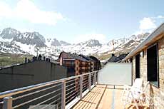 Вид с террасы Alaska Aparthotel