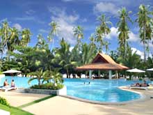 Территория отеля Alona Palm Beach Resort. Бассейн