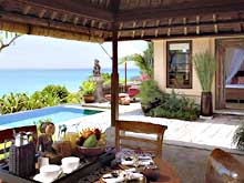 Виллы Four Seasons Resort Bali at Jimbaran Bay. Терраса